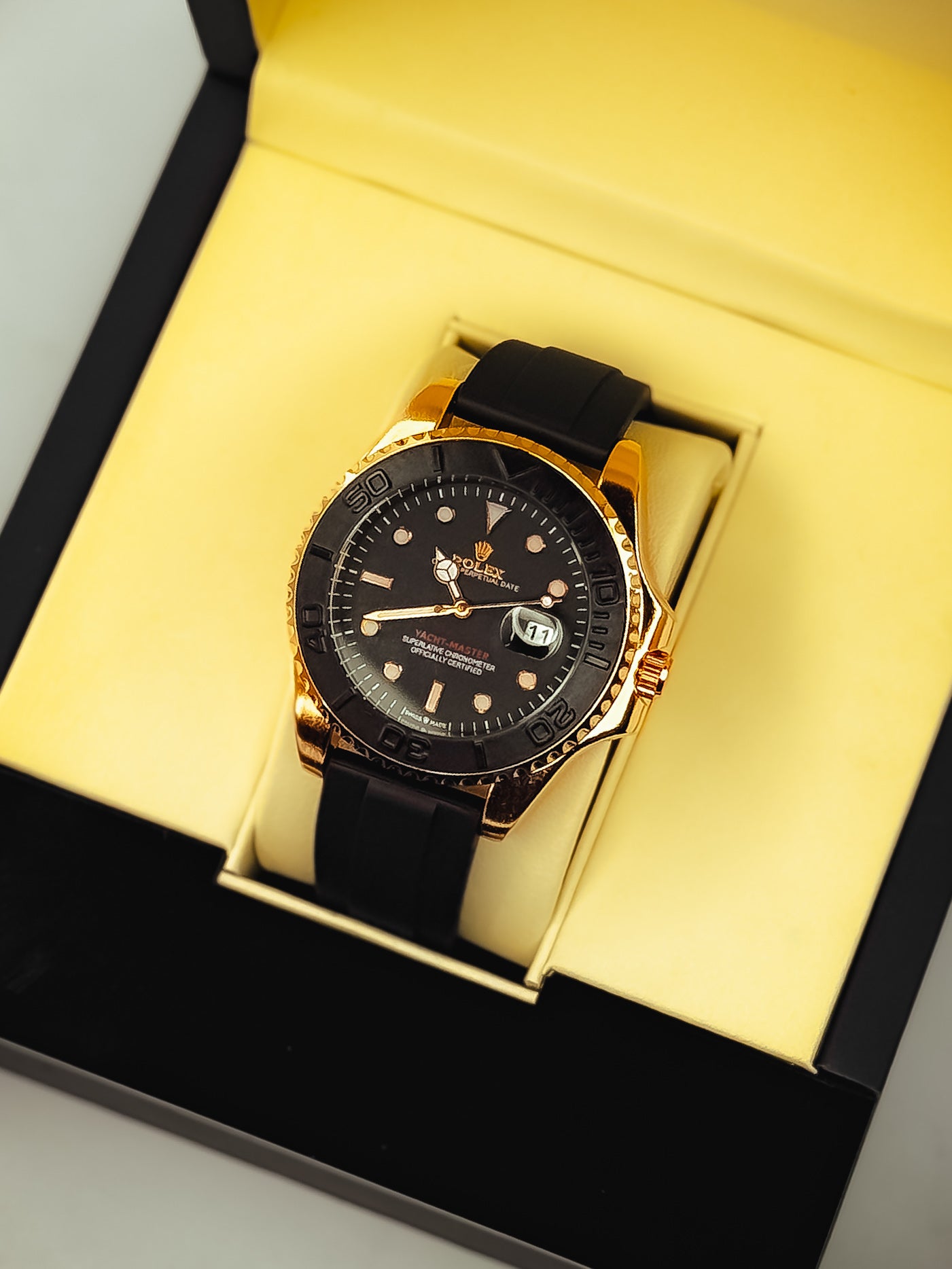 Gold Rolly ⌚ Master Rollies Black Gold Edition