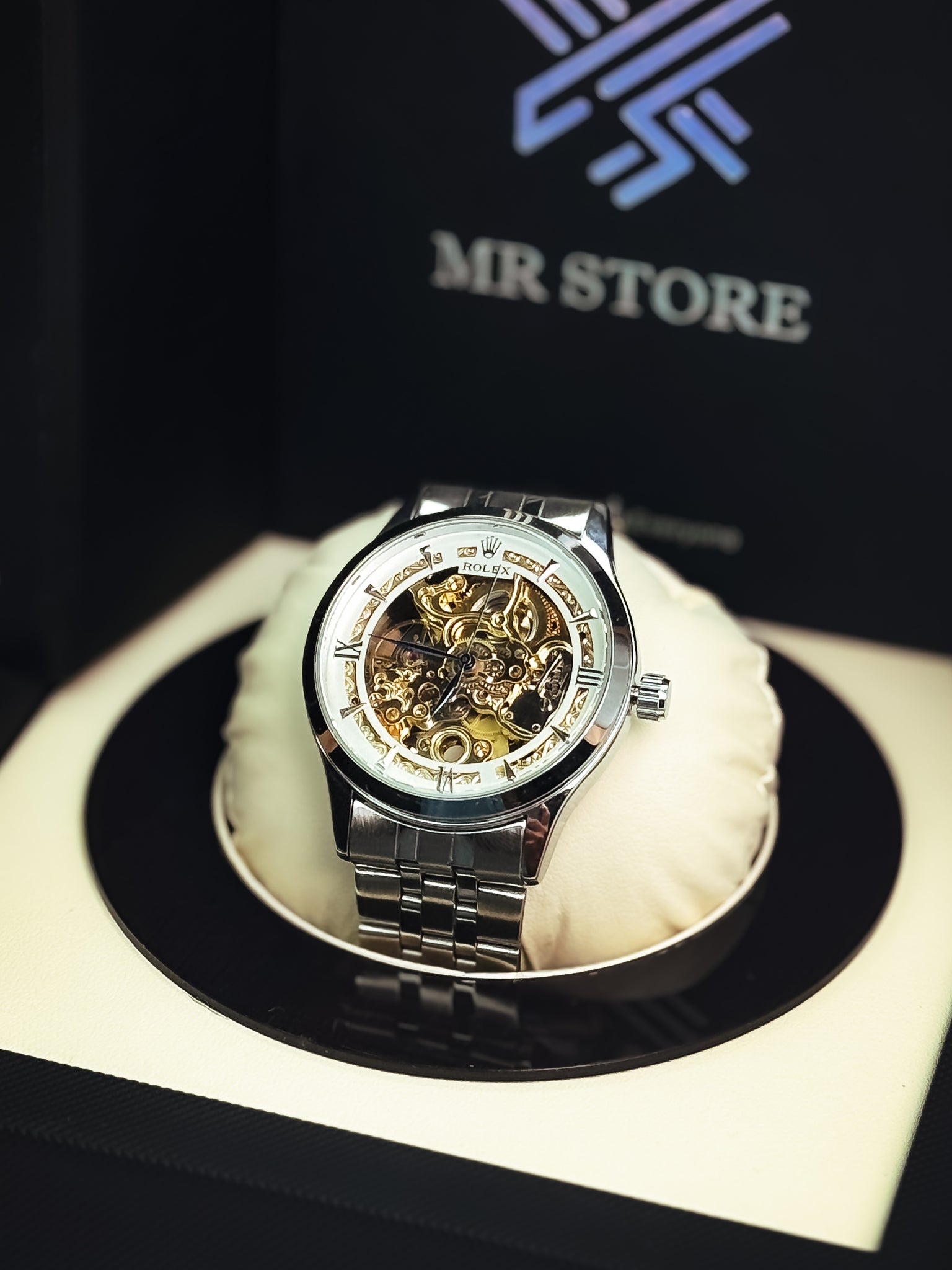 Rollie Automatic Skeleton Watch