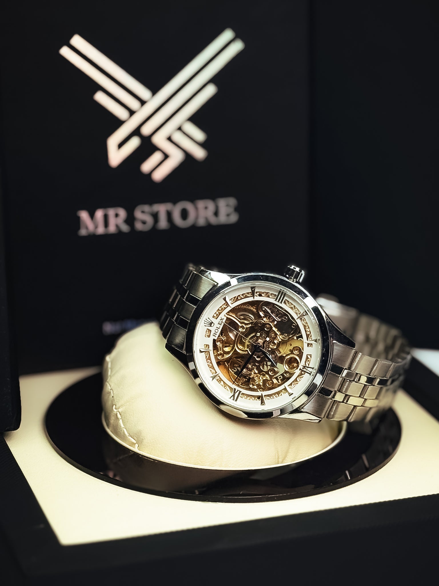 Rollie Automatic Skeleton Watch