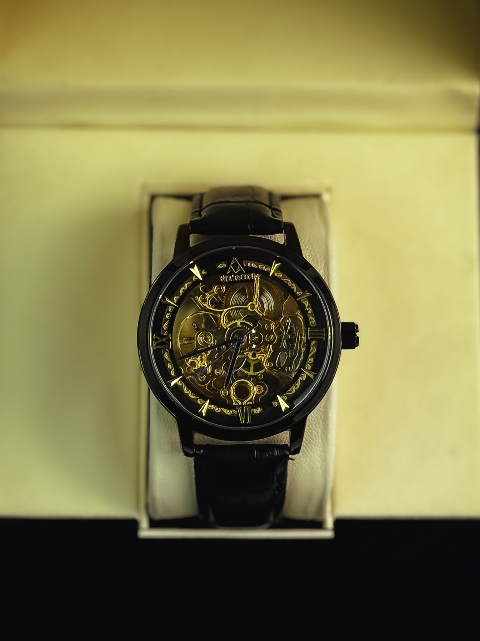 Fitro Leather Strap Watch