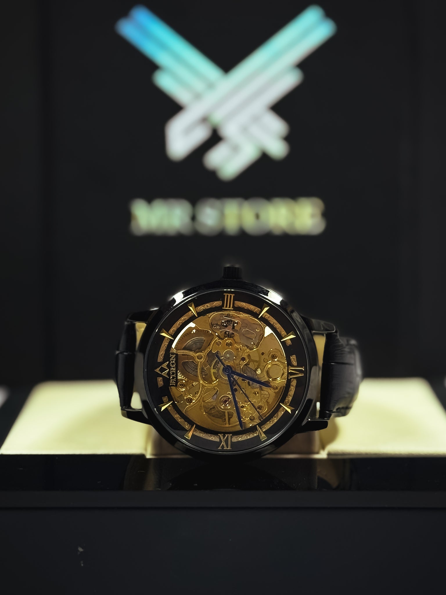 Fitro Leather Strap Watch