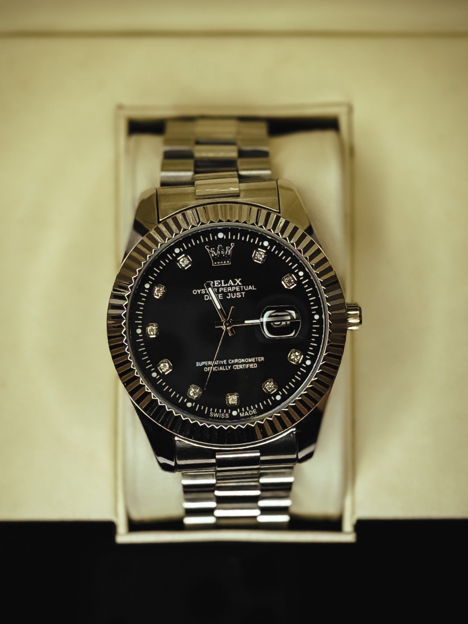 Rollie Waterproof Date Just Watch 💖