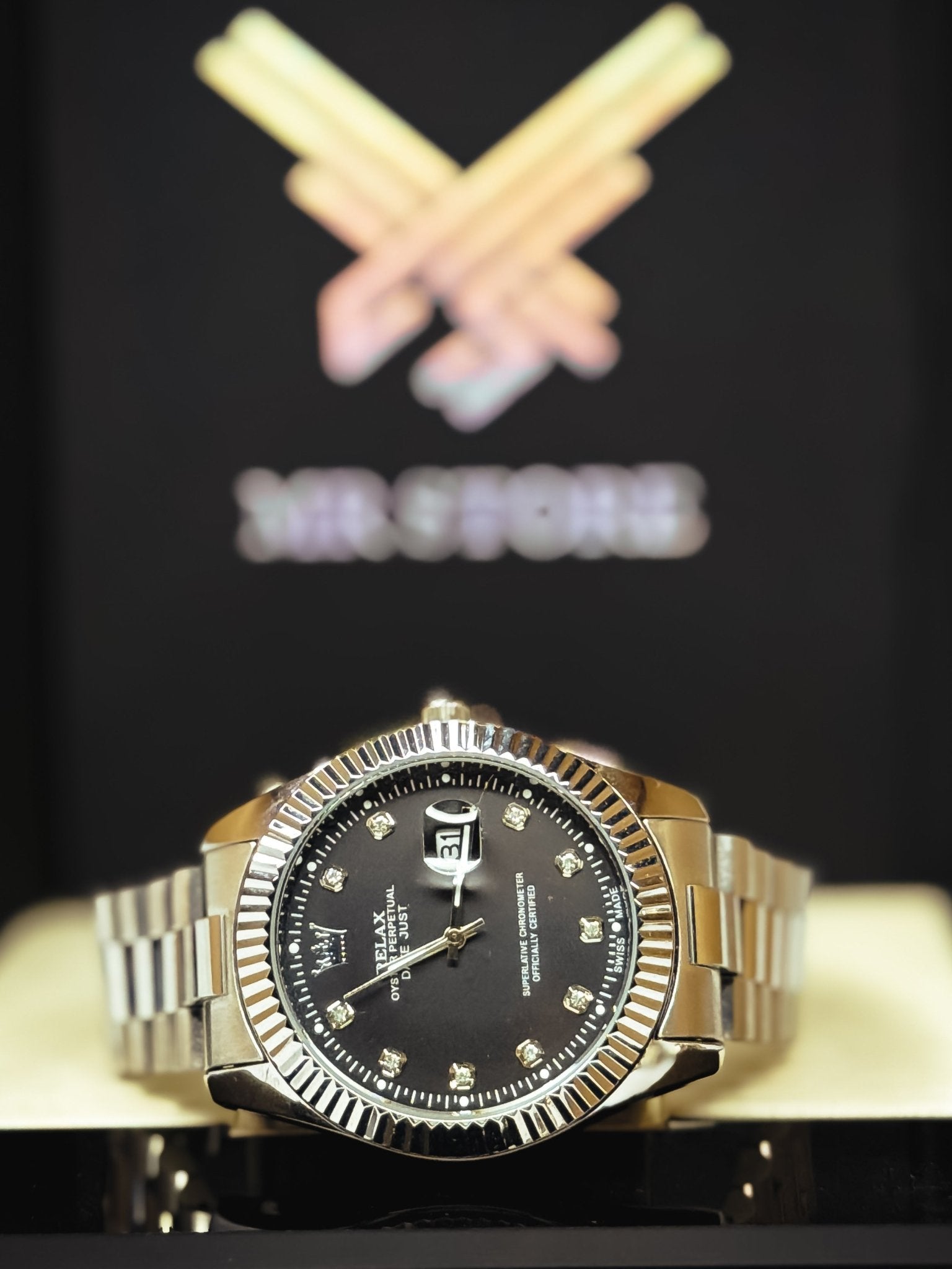 Rollie Waterproof Date Just Watch 💖